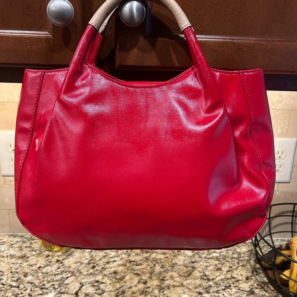 Kate Spade Treesh Fulton Street Red Satchel Handbag Leather - Picture 2 of 8